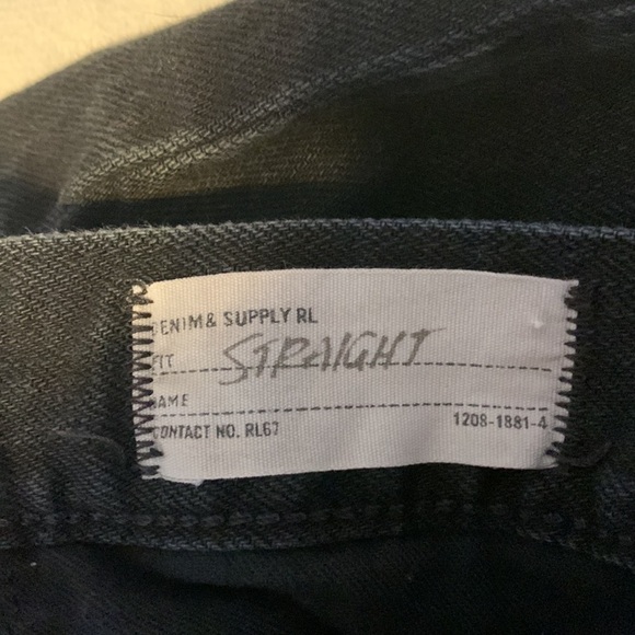 Denim & Supply Ralph Lauren straight fit blackburn black wash 34/30 cotton - Picture 13 of 14